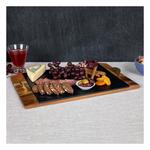Picnic Time Covina Acacia and Slate Serving Tray - Thumbnail 3 of 5