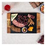 Picnic Time Covina Acacia and Slate Serving Tray - Thumbnail 4 of 5