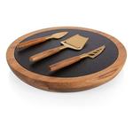 Picnic Time Insignia Acacia and Slate Serving Board & Cheese Tools - Thumbnail 1 of 6