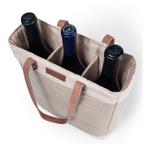 Picnic Time Pinot Jute 3 Bottle Insulated Wine Bag - Thumbnail 4 of 5