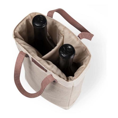 Picnic Time Pinot Jute 2 Bottle Insulated Wine Bag - Primary Image