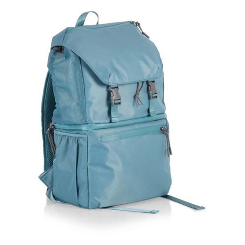 Picnic Time Wet Dry 2 Section Recycled Backpack Cooler, (Halo Gray) - Primary Image