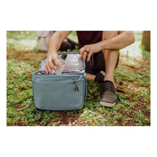 Picnic Time Wet Dry 2 Section Recycled Backpack Cooler, (Halo Gray) - Primary Image