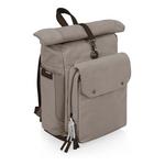 Picnic Time Carmel Roll Top Picnic Backpack Cooler with Utensil Set & Glass Water Bottles - Thumbnail 3 of 8