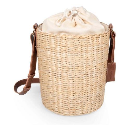 Picnic Time Palermo Insulated Bucket Tote & Leather Straps - Primary Image
