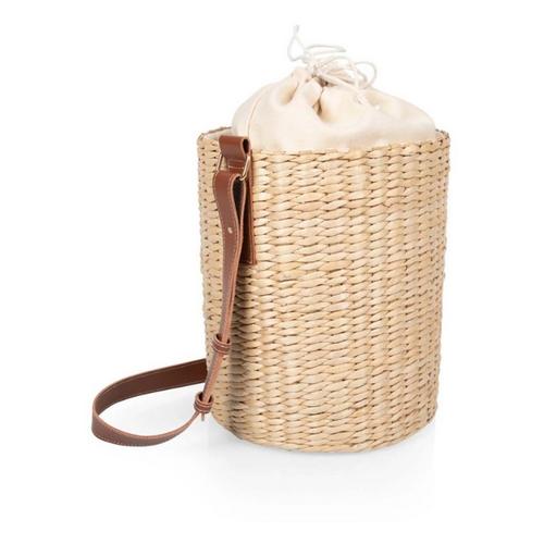 Picnic Time Palermo Insulated Bucket Tote & Leather Straps - Primary Image