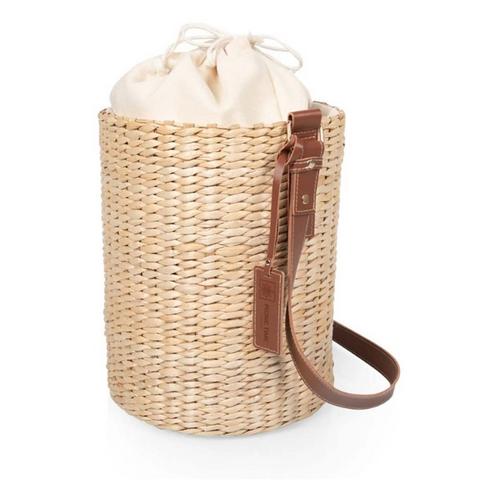 Picnic Time Palermo Insulated Bucket Tote & Leather Straps - Primary Image