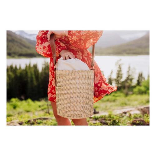 Picnic Time Palermo Insulated Bucket Tote & Leather Straps - Primary Image