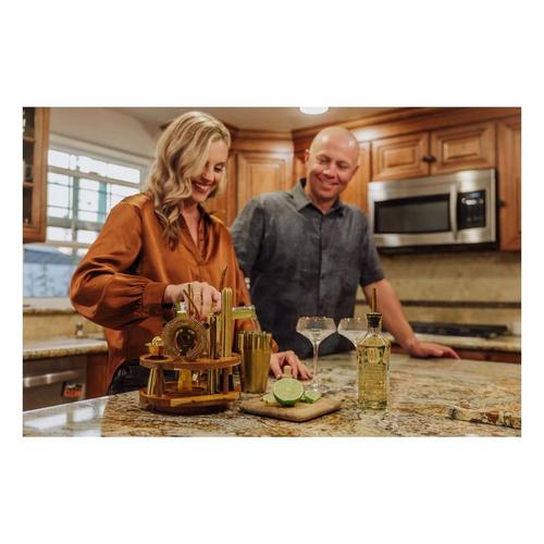 Picnic Time Carousel Lazy Susan Bar Set - Primary Image