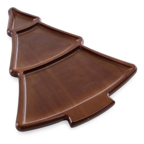 Picnic Time Christmas Tree Sectioned Serving Tray - Primary Image
