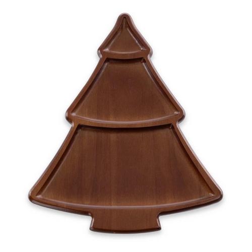 Picnic Time Christmas Tree Sectioned Serving Tray - Primary Image