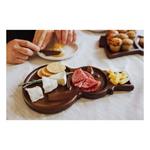 Picnic Time Reversible Snowman Sectioned Serving Tray & Knife - Thumbnail 4 of 5