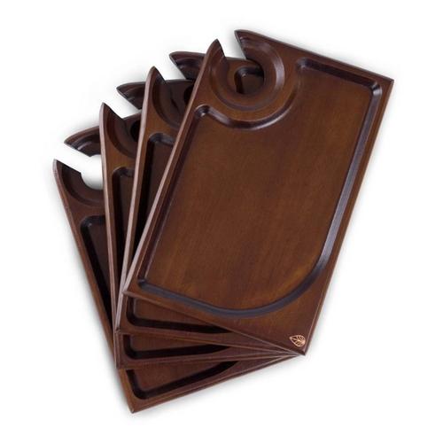 Picnic Time Rectangle Wine Appetizer Plate Set of 4 - Primary Image