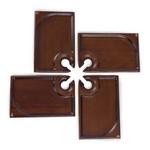 Picnic Time Rectangle Wine Appetizer Plate Set of 4 - Thumbnail 2 of 6