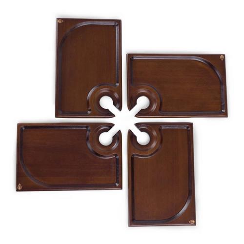 Picnic Time Rectangle Wine Appetizer Plate Set of 4 - Primary Image