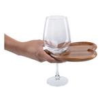 Picnic Time Heart Shaped Wine Appetizer Plate Set of 4 - Thumbnail 3 of 7