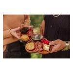 Picnic Time Heart Shaped Wine Appetizer Plate Set of 4 - Thumbnail 6 of 7