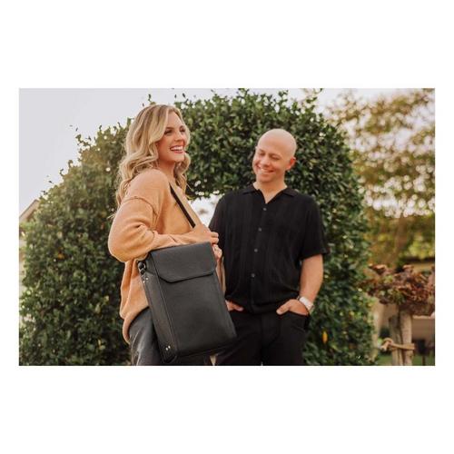 Picnic Time Barossa Two Bottle Leatherette Wine Tote - Primary Image