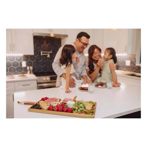 Picnic Time Acacia Grazing Charcuterie Sectioned Serving Board - Primary Image