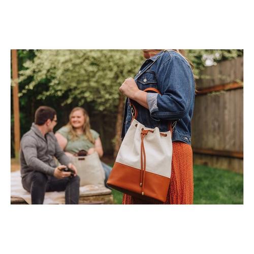 Picnic Time Sirolo Canvas & Leatherette Tote - Primary Image