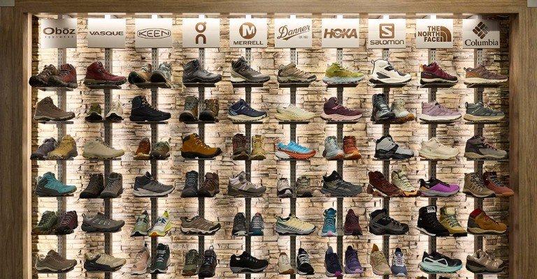 hiking boots and shoes