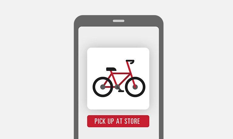 Phone graphic of buying online