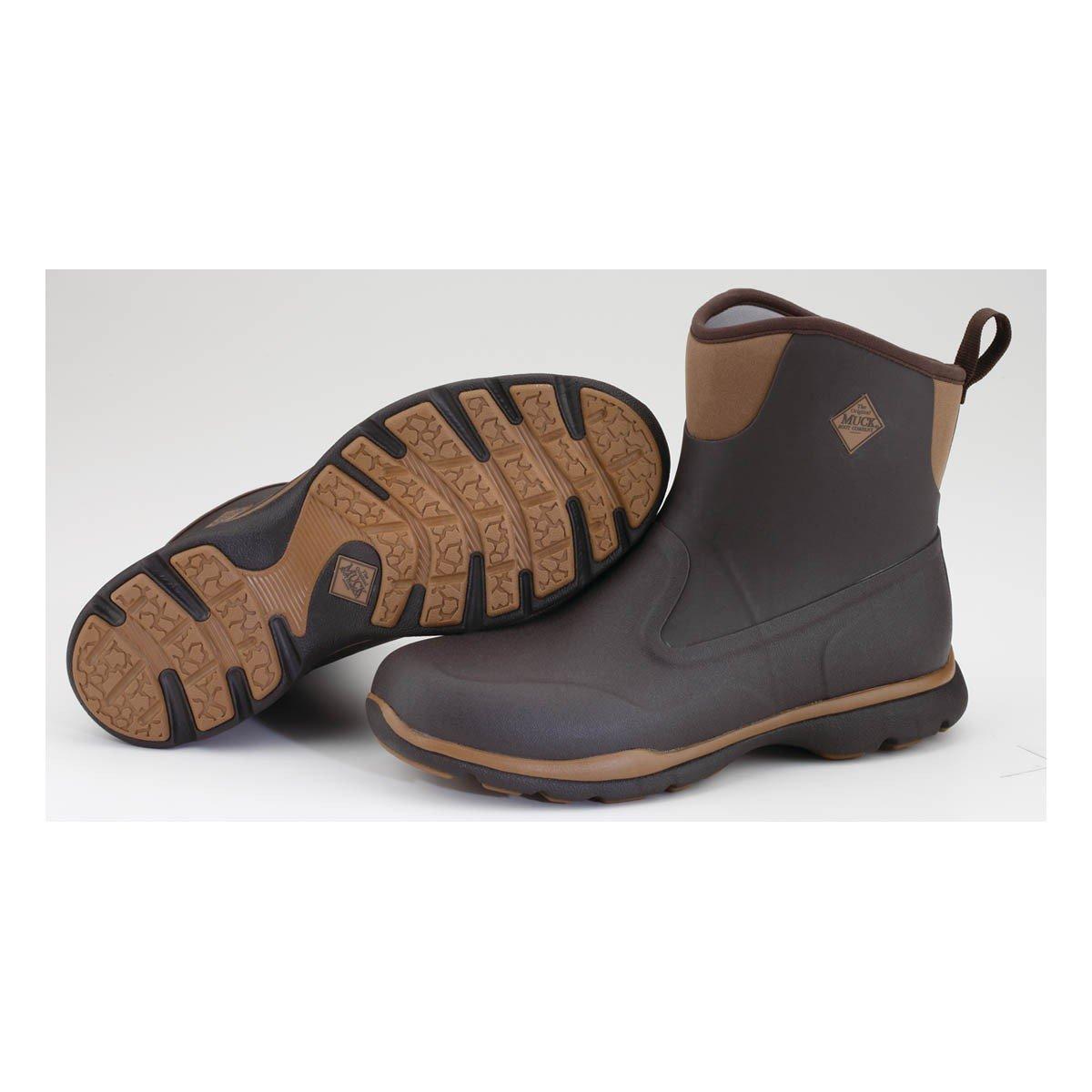 Men's Muck Excursion Pro Mid-Height Black/Gunmetal Grey Waterproof Rubber Boots - Muck Boot