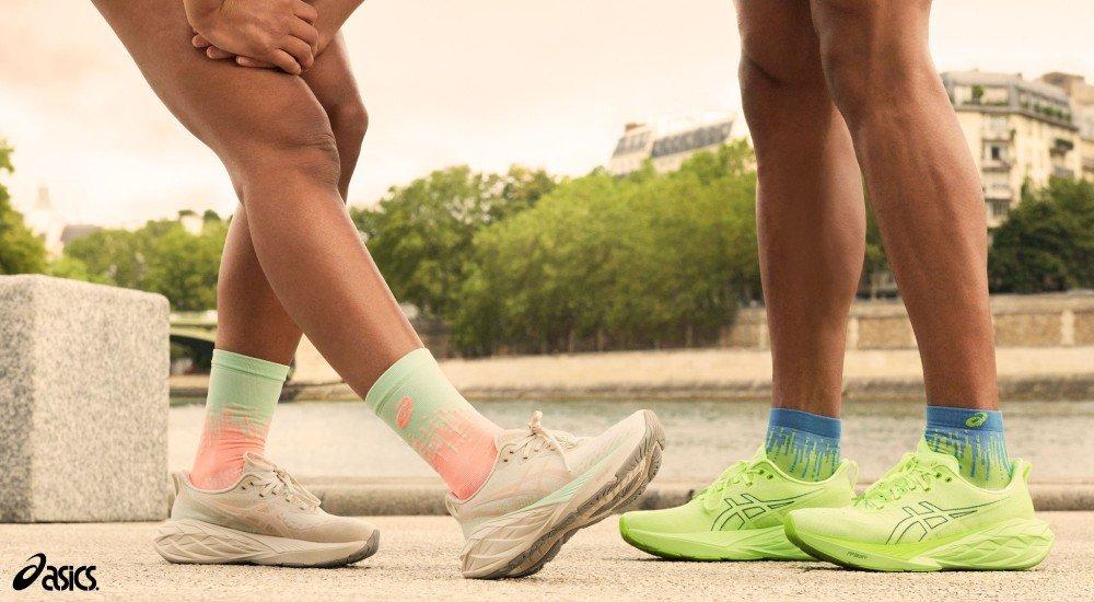two people stretching before a race