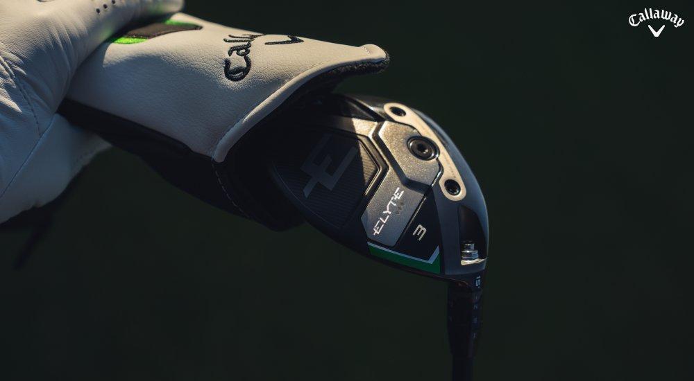 A Callaway Elyte hybrid golf club