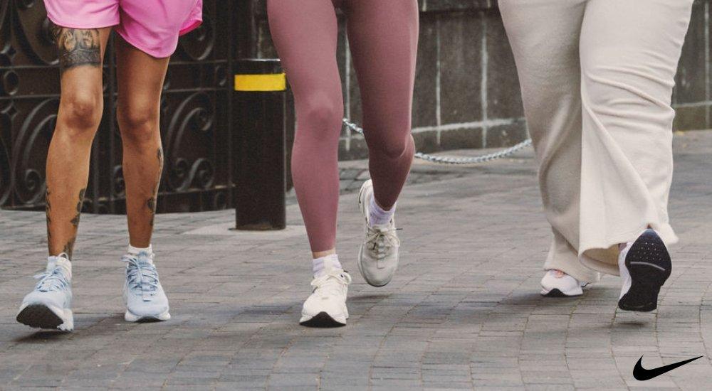 Three people walking together