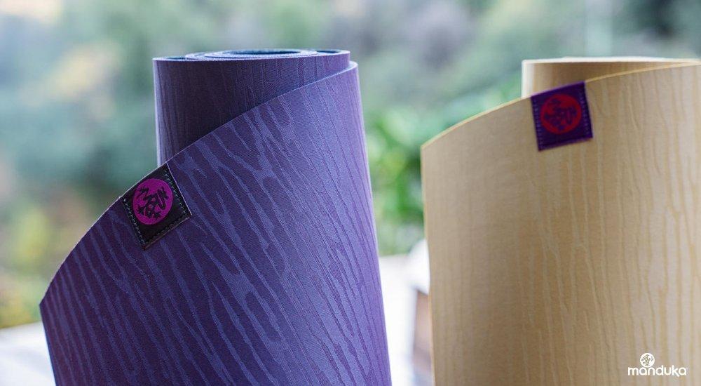 Two yoga mats outside