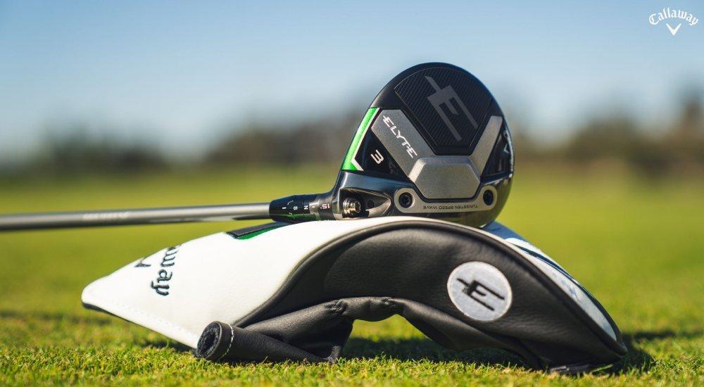 Fairway woods golf club set on the course