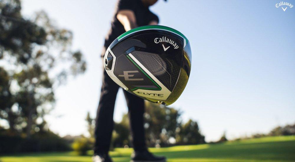 a Callaway golf diver at the tee box