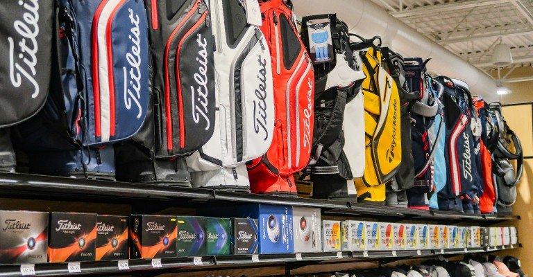 a variety of golf bags at tulsa scheels