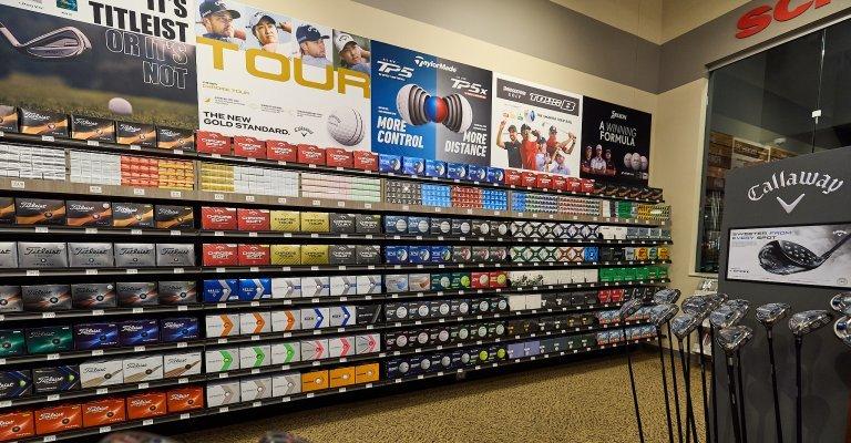 a variety of golf balls at tulsa scheels