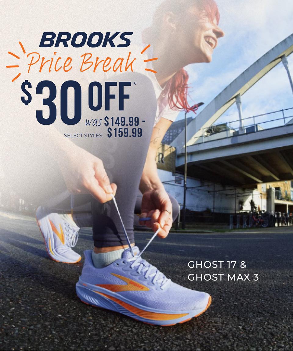 Save up to $30 on the Brooks Ghost 17 and Ghost Max 3!