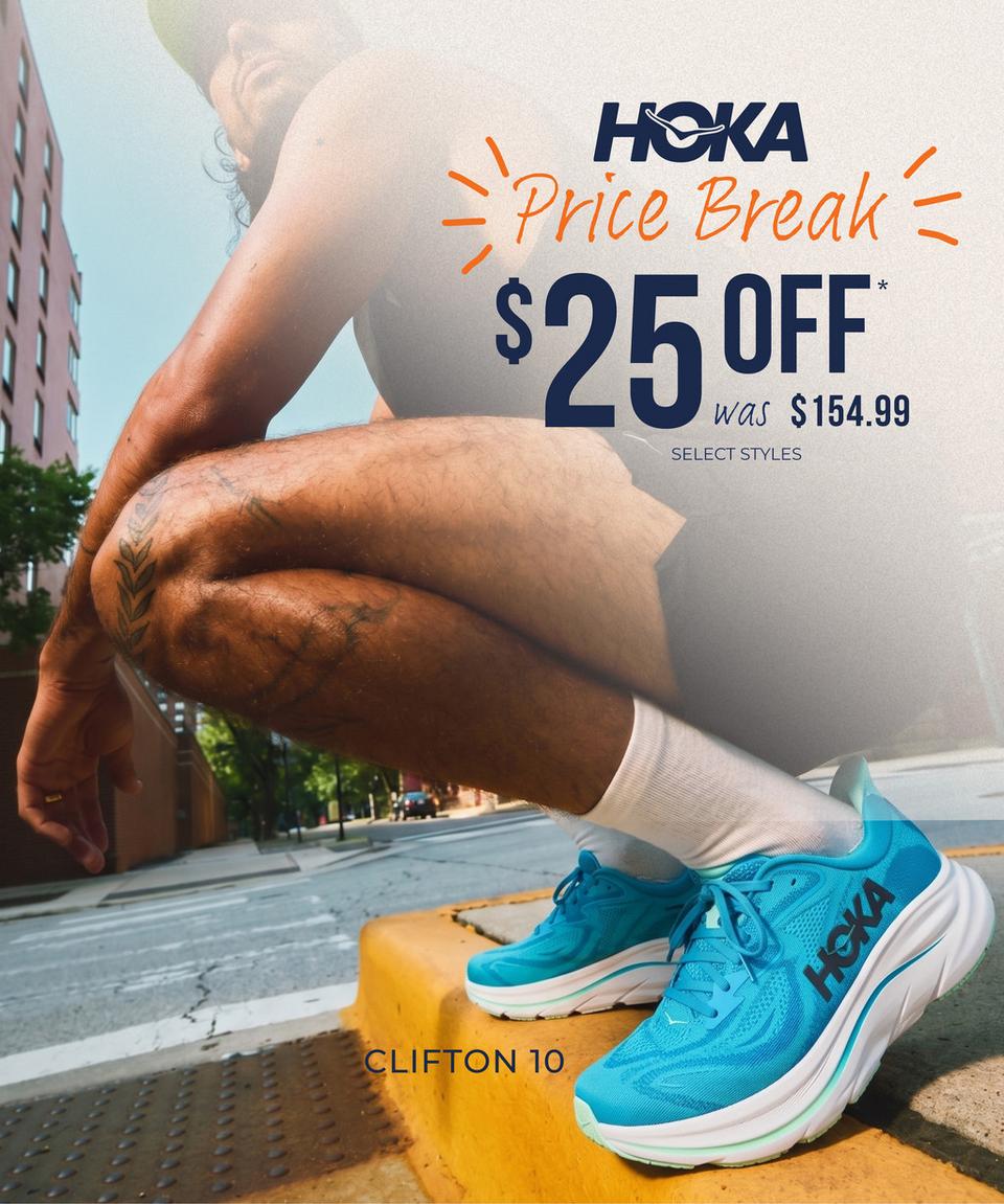 Save $25 on the Hoka Clifton 10!