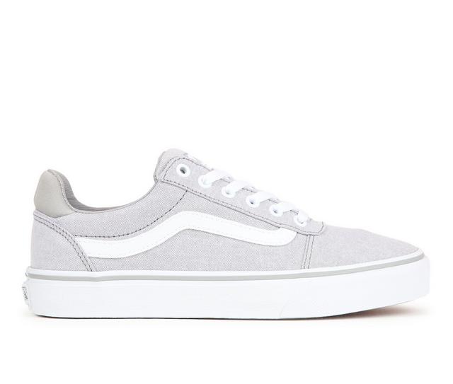 Women's Vans Ward Deluxe Skate Shoes in Grey/White color