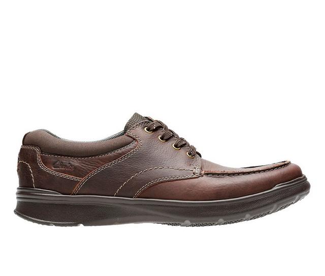 Men's Clarks Cotrell Edge Casual Oxfords in Brown Oily color