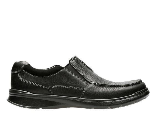 Men's Clarks Cotrell Free Slip-On Shoes in Black Oily color