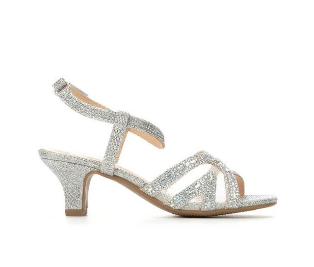 Girls' Soda Little Kid & Big Kid Sonia Dress Sandals in Silver color