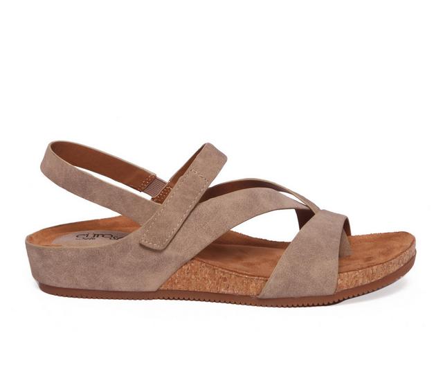 Women's EuroSoft Gianetta Sandals in Stone Taupe color