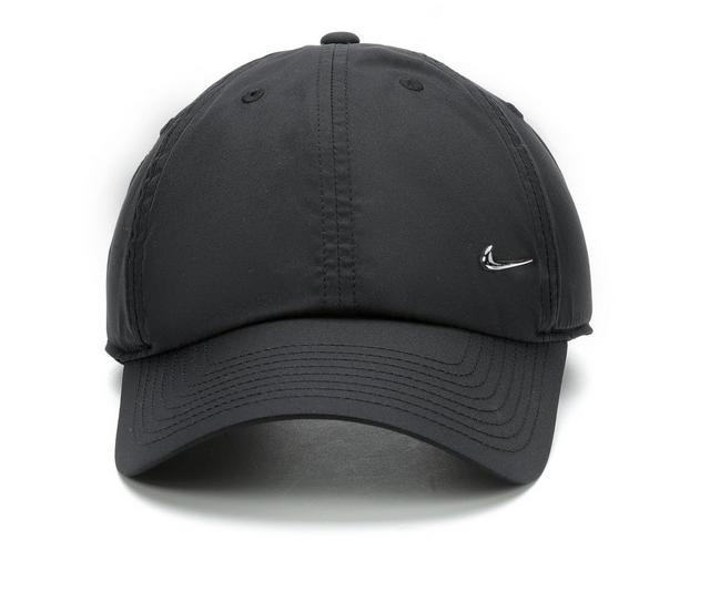 Nike Adult Unisex Metallic Swoosh Cap in Black/Silver color