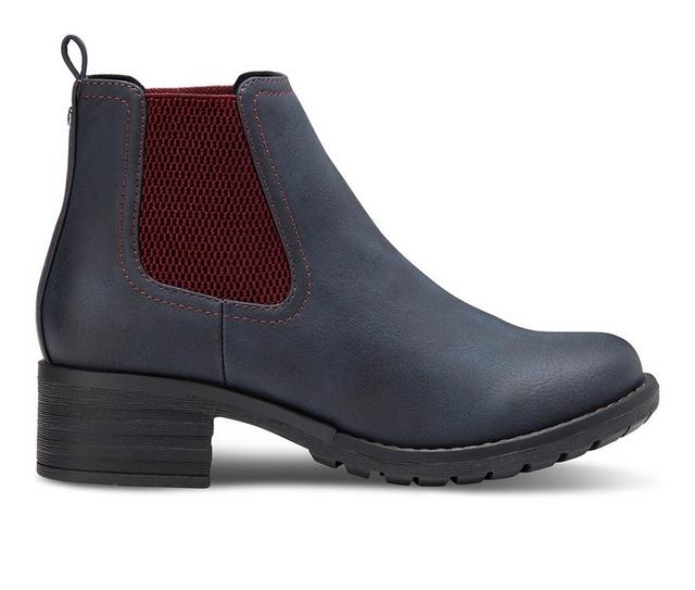 Women's Eastland Jasmine Chelsea Boots in Navy color