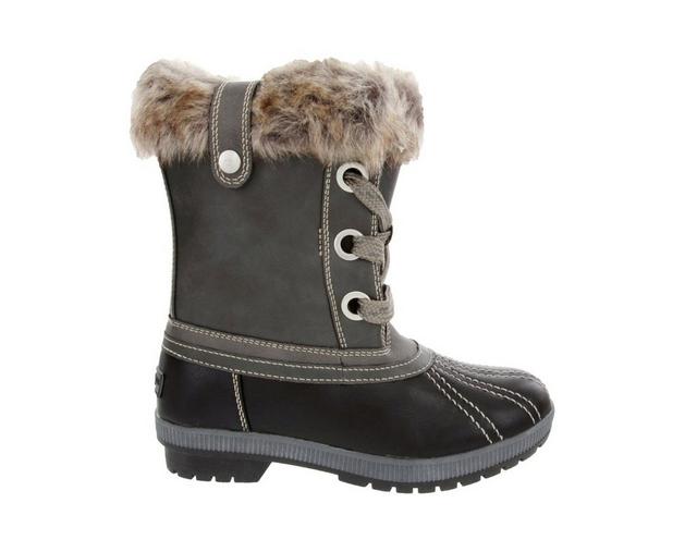 Women's London Fog Milly Winter Duck Boots in Black color