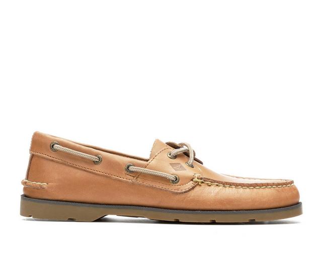 Men's Sperry Leeward 2 Eye Boat Shoes in Sahara color