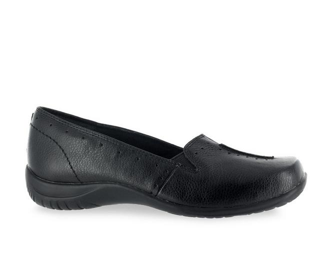 Women's Easy Street Purpose Slip-On Shoes in Black Tumbled color
