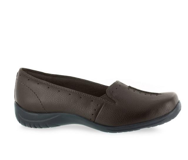 Women's Easy Street Purpose Slip-On Shoes in Brown Tumbled color