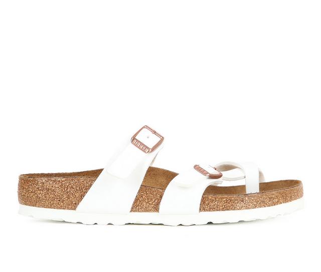 Women's Birkenstock Mayari Footbed Sandals in White color