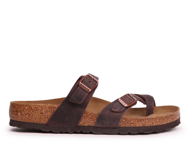 Women's Birkenstock Mayari Footbed Sandals in HABANA LEA color